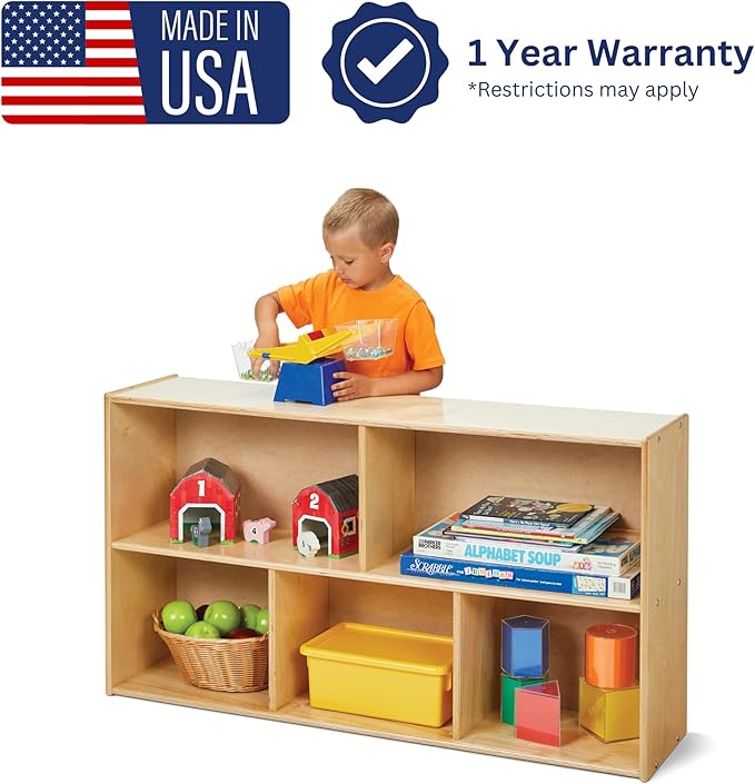 Young Time Jonti-Craft 7143YT Low Single Storage Shelves - Kids Classroom Shelf