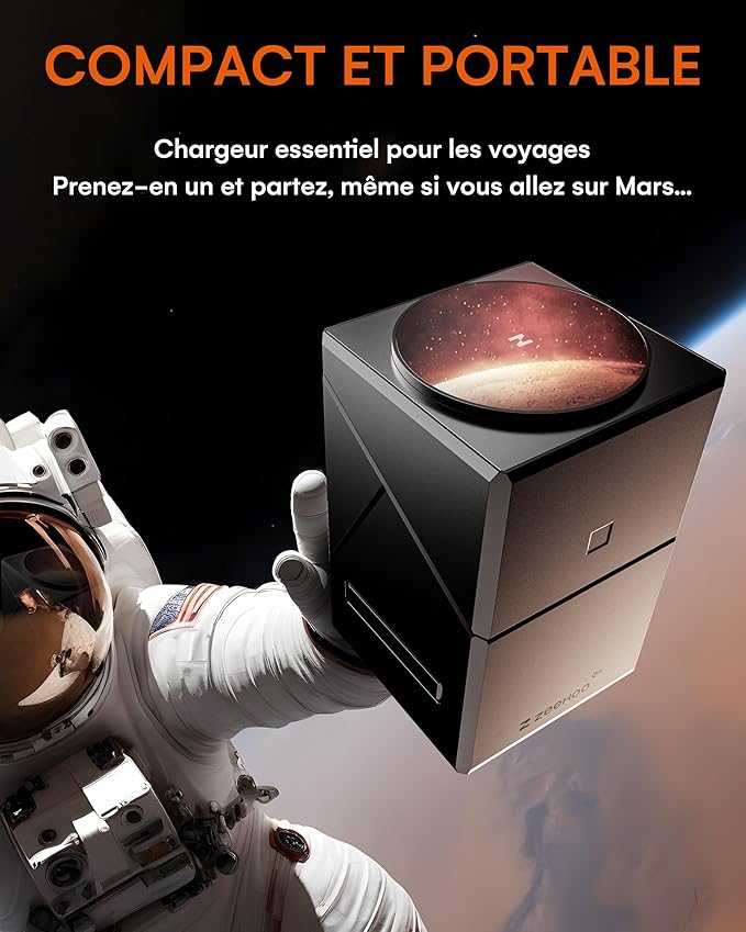 ZEEHOO iPhone Charging Station, 3 in 1 Charging Station for Apple MagSafe Charger, Qi2 Certified, 15W Fast Wireless Charger, for Apple Watch, for iPhone16 15,14,13,12 Series, AirPods (Black)