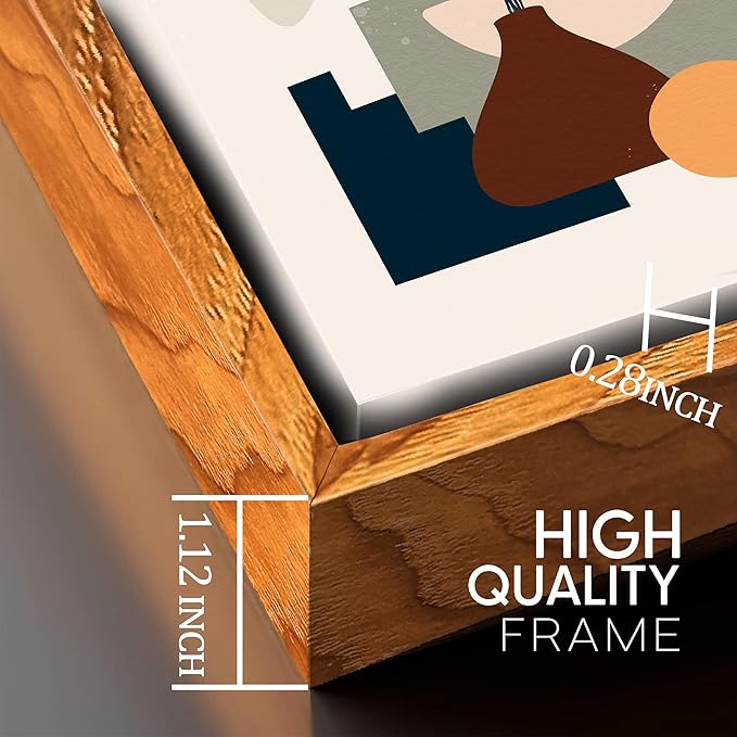 ZHAOSHOP Boho Wall-Art for Living Room - 3 Piece Wall Art Framed Minimalist Wall Art Bedroom Ready to Hang Size 24" x 36"