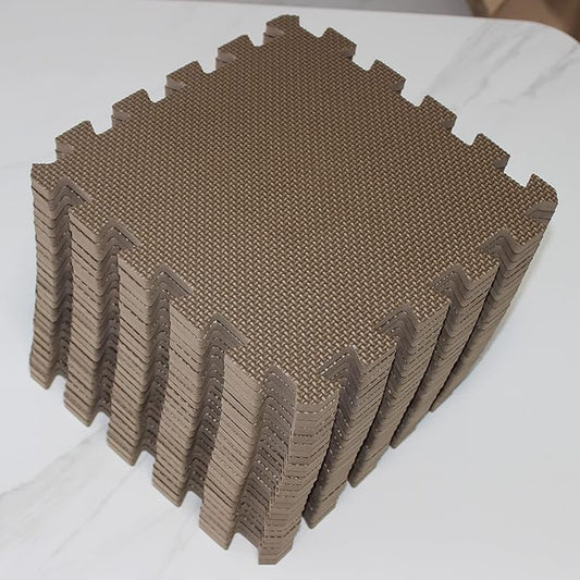 YIMINYUER® 25 Tiles (30cm×30cm×1cm Each Tile) Baby Soft Puzzle Play Mats, Kids Thick EVA Foam Floor, Toddlers & Children's Soft Interlocking Mat R06G301025