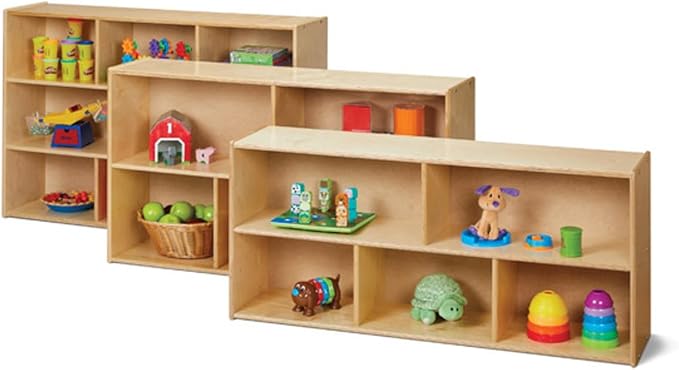 Young Time Jonti-Craft 7020YT Super-Sized Storage Unit, 12" Depth, Birch - Wood