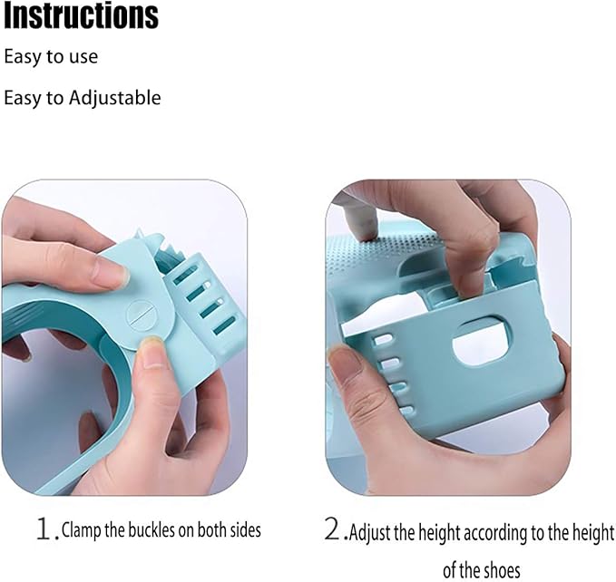 12 Pack Shoe Slots Organizer, Adjustable Double Layer Shoe Stack Sandals Rack, 50% Space-Saving Storage Shoe Stacker Holder for Closet Organization