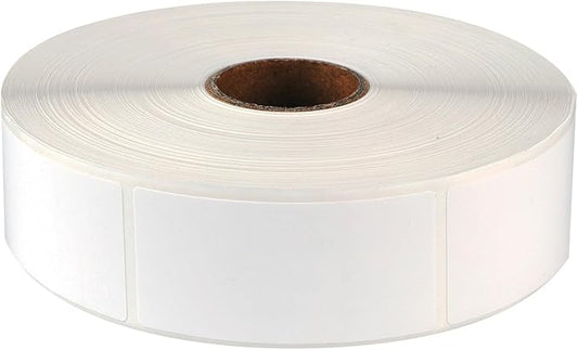 1000 Pcs Blank Removable Freezer Labels Water Oil Resistant for Food Containers Jars Pantry Organization (Each Measures 1” x 2”)