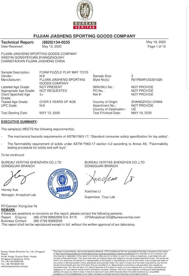 YIMINYUER® 20 Tiles (30cm×30cm×1cm Each Tile) Baby Soft Puzzle Play Mats, Kids Thick EVA Foam Floor, Toddlers & Children's Soft Interlocking Mat R01R10R12G301020