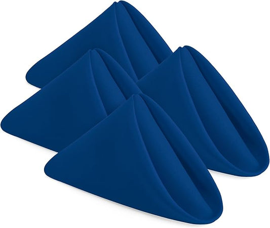 Utopia Home [24 Pack, Royal Blue] Cloth Napkins 17x17 Inches, 100% Polyester Hemmed Edges, Washable and Reusable Ideal for Parties, Weddings and Dinners