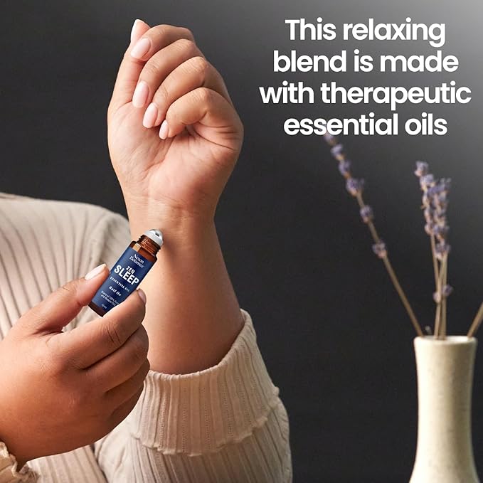 Zen Sleep Essential Oil Roll-On 10 ml - Calming Blend for Serenity & Deep Sleep - Easy-to-Use Roller Ball - Nexon Botanics