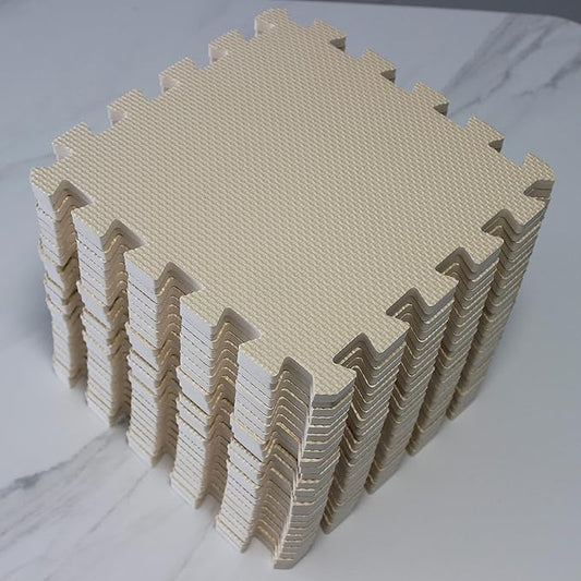 YIMINYUER® 25 Tiles (30cm×30cm×1cm Each Tile) Baby Soft Puzzle Play Mats, Kids Thick EVA Foam Floor, Toddlers & Children's Soft Interlocking Mat R10G301025