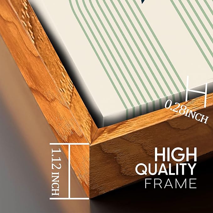 ZHAOSHOP Green Plant Framed Wall Art - Bohemian Wall Decor for Bedroom - Boho Pictures Wall Decor Size 24" x 36" x 3 Pieces