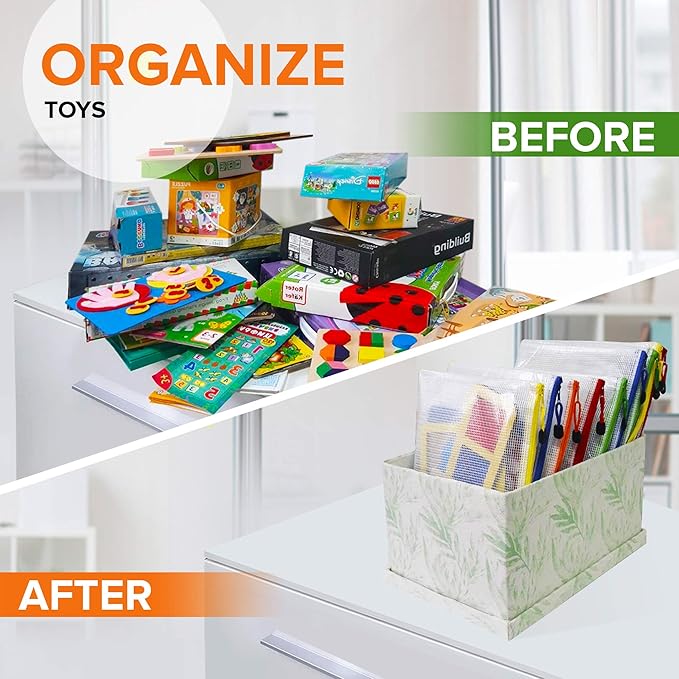 10 Pack Mesh Zipper Pouch Bags 10x14 inch - Plastic Zipper Pouches for Organizing - Document Bags With Zippers - Letter Size Zippered Pouch - Document Pouches With Zippers