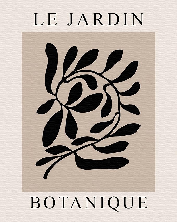 12x16in Unframed Neutral Botanical Wall Art Set of 3,Vintage Floral Exhibition Poster,Boho Wall Décor,Real Quality Canvas Paintings Decoration in Bathroom,Living Room,Bedroom