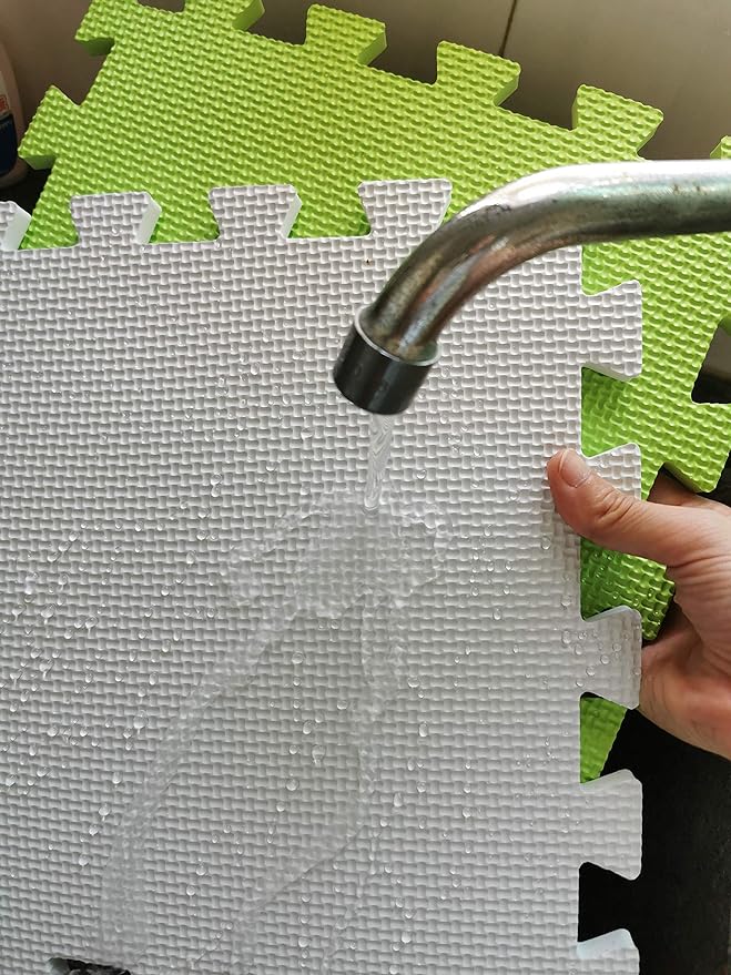 YIMINYUER® 20 Tiles (30cm×30cm×1cm Each Tile) Baby Soft Puzzle Play Mats, Kids Thick EVA Foam Floor, Toddlers & Children's Soft Interlocking Mat R01R10R12G301020