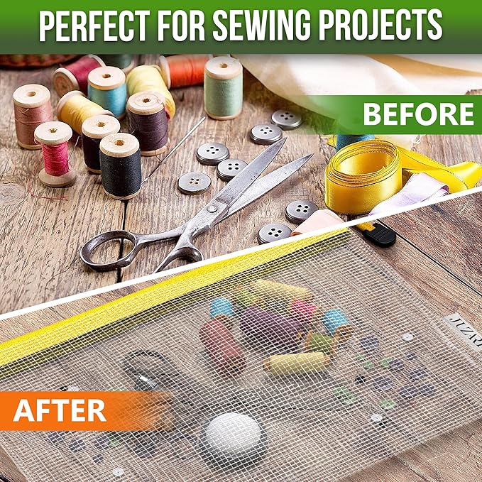 10 Pack Mesh Zipper Pouch Bags A3-12x18 - Plastic Zipper Pouches for Organizing - Board Game Bags - Puzzle Organizer Bag - Large Zippered Pouch Bag - Mesh Pouches with Zippered - Puzzle Storage